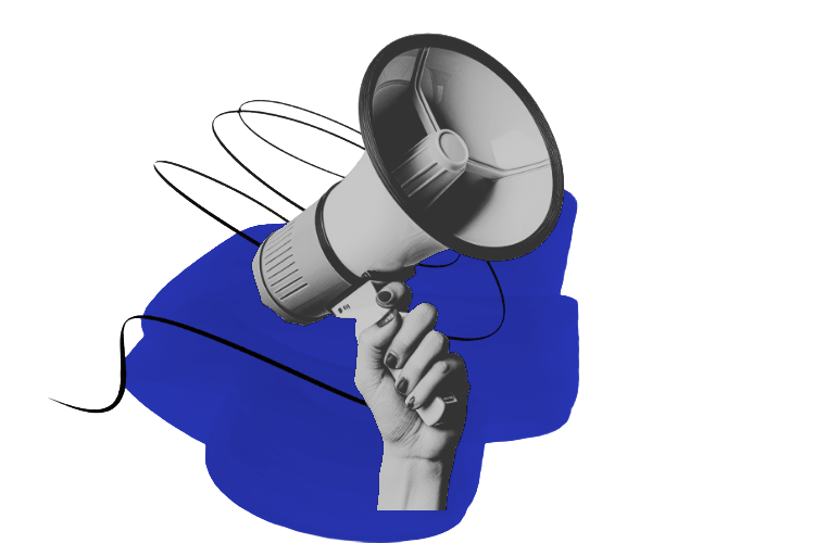 Megaphone collage